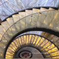 marble stone round curved cstaircase